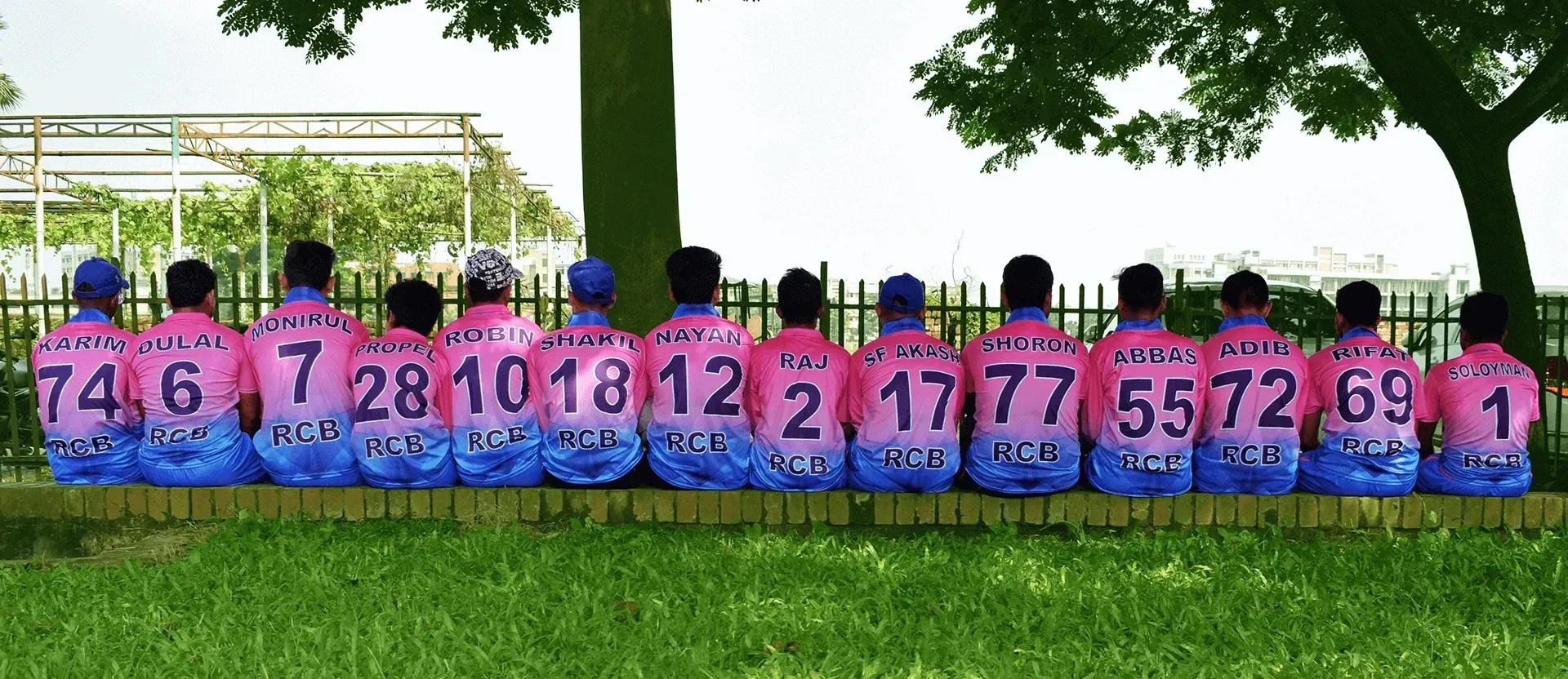 Team jersey with name and number
